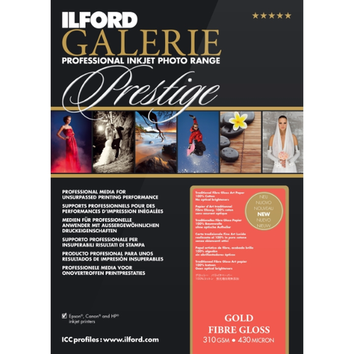 Ilford GALERIE Gold Fibre Gloss 310gsm 5x7" 50 Sheets
