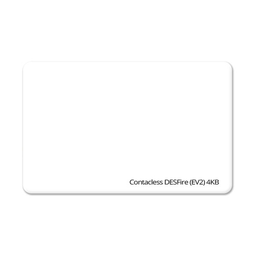 Contacless DESFire (EV2) 4KB Plain White - per 100