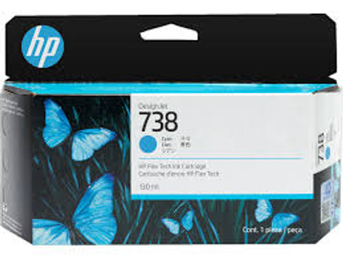 HP #738 130ml Cyan Ink 498N5A