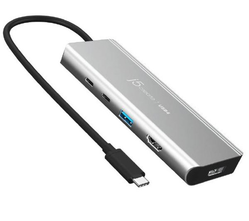 J5create JCD401 USB4 Dual Display 4K Multi-Port Docking Hub - Featuring Intel USB4 Controller (USB-C to DP, HDMI, USB-C Display, USB-C 85w PD P/T) J5create JCD401 USB4 Dual Display 4K Multi-Port Docking Hub - Featuring Intel USB4 Controller (USB-C to DP, HDMI, USB-C Display, USB-C 85w PD P/T)
