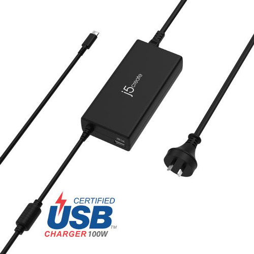 J5Create JUP2290 100W PD USB-C Super Charger (Notebook power supply) - USB-C Notebook power supply or charge Smartphones, Tablets, Laptop charger J5Create JUP2290 100W PD USB-C Super Charger (Notebook power supply) - USB-C Notebook power supply or charge Smartphones, Tablets, Laptop charger