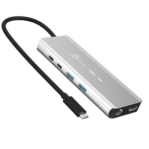 J5create JCD403 USB4 8K Multi-Port Hub Features a USB4 Controller - (USB-C to 8K HDMI, RJ45 2.5Gbe, USB-C, 2xUSB-A, 100W PD) Thunderbolt 3 /4 Compat J5create JCD403 USB4 8K Multi-Port Hub Features a USB4 Controller - (USB-C to 8K HDMI, RJ45 2.5Gbe, USB-C, 2xUSB-A, 100W PD) Thunderbolt 3 /4 Compat