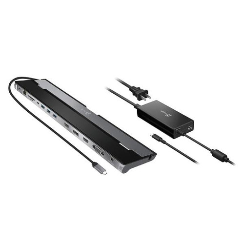 J5create JCD543P USB-C Triple Display Docking Station with 100W PD adaptor (USB-C to VGA/HDMI/DP, RJ45, SD card, USB-A x 3, USB-C x 1, USB-C PD) J5create JCD543P USB-C Triple Display Docking Station with 100W PD adaptor (USB-C to VGA/HDMI/DP, RJ45, SD card, USB-A x 3, USB-C x 1, USB-C PD)