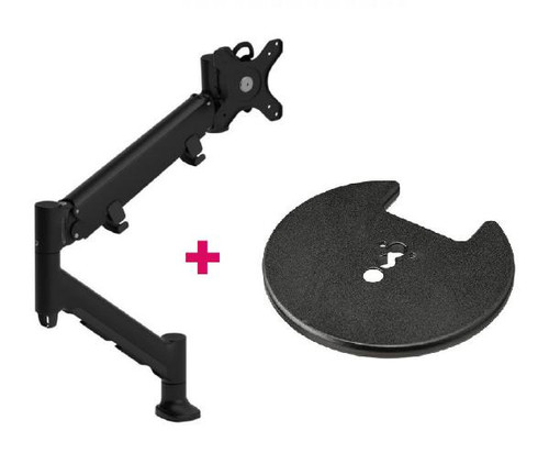 Atdec AWMS-HXB Heavy Duty 597mm Dynamic Monitor Arm/ 6-16kg (13-35lb) Flat Screen, 6-12kg (13-26.5lb) Curved Screen + Grommet Clamp Desk Fixing, Black Atdec AWMS-HXB Heavy Duty 597mm Dynamic Monitor Arm/ 6-16kg (13-35lb) Flat Screen, 6-12kg (13-26.5lb) Curved Screen + Grommet Clamp Desk Fixing, Black