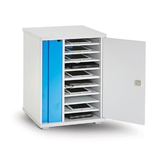 LapCabby Lyte 10 Single Door | 10-Device Static AC Charging Cabinet for Laptops, Tablets & Chromebooks up to 16" - Horizontal LapCabby Lyte 10 Single Door | 10-Device Static AC Charging Cabinet for Laptops, Tablets & Chromebooks up to 16" - Horizontal