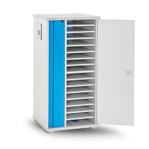 LapCabby Lyte 16 Single Door | 16-Device Static AC Charging Cabinet for Laptops, Tablets & Chromebooks up to 15" - Horizontal LapCabby Lyte 16 Single Door | 16-Device Static AC Charging Cabinet for Laptops, Tablets & Chromebooks up to 15" - Horizontal