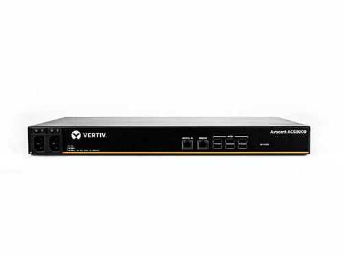 Vertiv Avocent ACS 8000 32-Port Console Server with Dual AC Power Supply, 1GB, DDR3 SDRAM, 2x Network (RJ-45), 8x USB, 32x Ethernet Ports