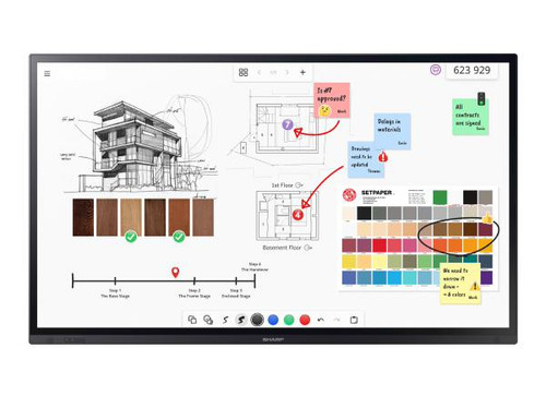SHARP PN-LA652 LCD 65" InGlass Touch Display / 3840 x 2160 SHARP PN-LA652 LCD 65" InGlass Touch Display / 3840 x 2160