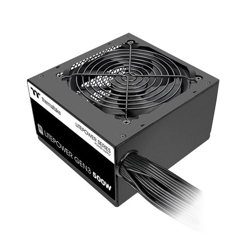 Thermaltake PS-TTP-0500NNSAWA-1, Litepower G3 OEM Version, 500W, 80 Plus, Fan: 120mm, MTBF: 100,000 Hours, Black, 3 Year Warranty Thermaltake PS-TTP-0500NNSAWA-1, Litepower G3 OEM Version, 500W, 80 Plus, Fan: 120mm, MTBF: 100,000 Hours, Black, 3 Year Warranty
