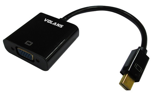 Volans VL-MDPV, Mini DisplayPort to VGA Male to Female Converter, Support VGA, SVGA, XGA, SXGA and UXGA at 162 MHz pixel rate, 1 Year Volans VL-MDPV, Mini DisplayPort to VGA Male to Female Converter, Support VGA, SVGA, XGA, SXGA and UXGA at 162 MHz pixel rate, 1 Year