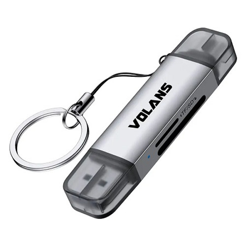 Volans VL-CR06, USB 3.1 A/C SD/Micro SD Card Reader, 1 Year Warranty