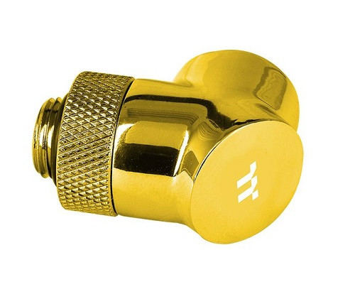 Thermaltake CL-W268-CU00GD-A, Pacific G1/4 90 Degree Adapter – Gold, 1 Year Warranty Thermaltake CL-W268-CU00GD-A, Pacific G1/4 90 Degree Adapter – Gold, 1 Year Warranty