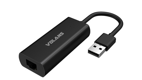 Volans VL-RJ45S Aluminium USB-A to 2.5GbE Ethernet Network Adapter, 1 Year Warranty