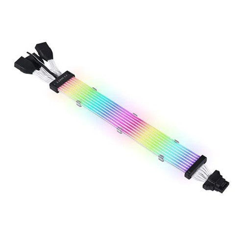 Lian Li PW168-8PV2, Strimer Plus V2 VGA Extension Cable, 12+4 Pin to 3x8 Pin, Length: 335mm, 8 Light Guide, ARGB, 1 Year Warranty Lian Li PW168-8PV2, Strimer Plus V2 VGA Extension Cable, 12+4 Pin to 3x8 Pin, Length: 335mm, 8 Light Guide, ARGB, 1 Year Warranty