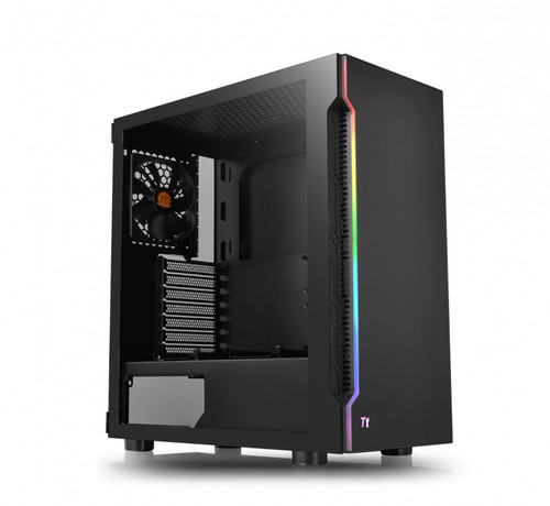 Thermaltake CA-1M3-00M1WN-00, H200, Mid-Tower, Tempered Glass, Drive Bays: 2x3.5" or 3x2.5", Expansion Slot: 7, Motherboard Support: ATX/Mini-ITX/Micro-ATX, Black, 2 Year Warranty Thermaltake CA-1M3-00M1WN-00, H200, Mid-Tower, Tempered Glass, Drive Bays: 2x3.5" or 3x2.5", Expansion Slot: 7, Motherboard Support: ATX/Mini-ITX/Micro-ATX, Black, 2 Year Warranty
