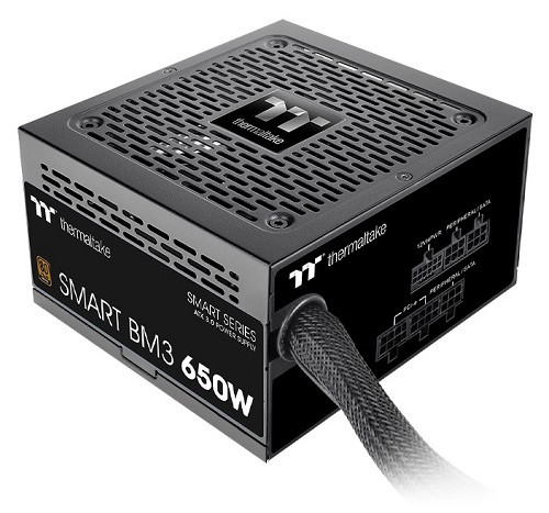 Thermaltake PS-SPD-0650MNFABA-3, Smart BM3, 650W, 80 Plus Bronze, Semi-Modular, Fan: 120mm, ATX, MTBF: 100,000 Hours, 5 Year Warranty Thermaltake PS-SPD-0650MNFABA-3, Smart BM3, 650W, 80 Plus Bronze, Semi-Modular, Fan: 120mm, ATX, MTBF: 100,000 Hours, 5 Year Warranty