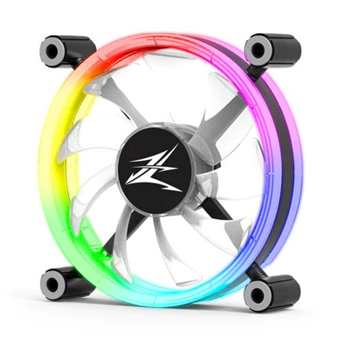Zalman ZM-IF120, Size: 120mm, Airflow: 55.2CFM, Noise: 21dBA, ARGB, Black, 1 Year Warranty