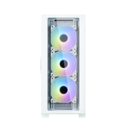 Zalman I3 NEO TG WHITE, Mid-Tower, Tempered Glass, Drive Bays: 2x3.5"/2.5", 3x2.5", Expansion Slot: 7, Motherboard Support: ATX/mATX/Mini-ITX, Pre-Installed Fan: 4x120mm, ARGB, White, 1 Year Warranty Zalman I3 NEO TG WHITE, Mid-Tower, Tempered Glass, Drive Bays: 2x3.5"/2.5", 3x2.5", Expansion Slot: 7, Motherboard Support: ATX/mATX/Mini-ITX, Pre-Installed Fan: 4x120mm, ARGB, White, 1 Year Warranty