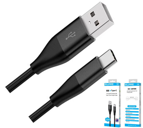 8Ware Premium 1m Samsung Certified Fast Speed Charging USB-C Type C Data Charger Cable For Samsung Huawei Google LG Retail Pack 8Ware Premium 1m Samsung Certified Fast Speed Charging USB-C Type C Data Charger Cable For Samsung Huawei Google LG Retail Pack