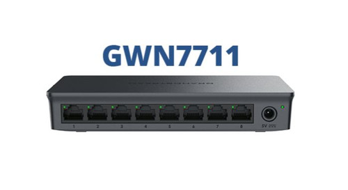 Grandstream GWN7711 Layer 2-Lite Managed Switch, 8 x GigE, Switches for Small-to-Medium Businesses Grandstream GWN7711 Layer 2-Lite Managed Switch, 8 x GigE, Switches for Small-to-Medium Businesses