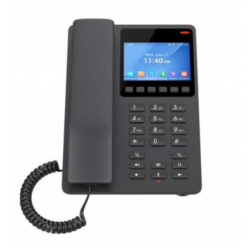 Grandstream GHP631 Desktop Hotel Phone, 3.5' Color LCD, PoE, Black Grandstream GHP631 Desktop Hotel Phone, 3.5' Color LCD, PoE, Black