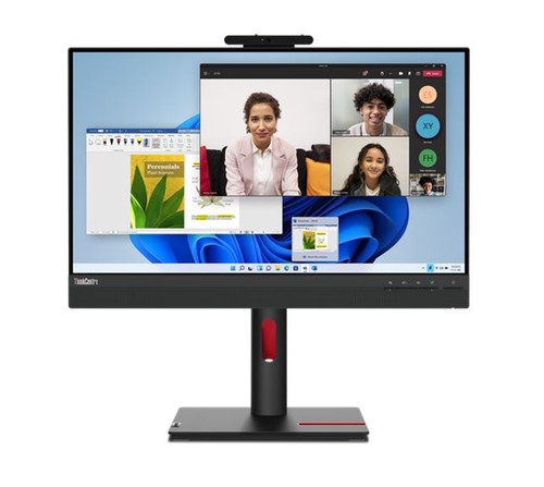 Lenovo ThinkCentre Tiny-in-One G5 24' 60Hz FHD Monitor 1920x1080 16:9 4ms Height Adjust Tilt Swivel Pivot HDMI DP IPS USB3.2 Anti-glare Webcam Mic