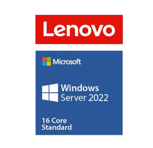 Lenovo Windows Server 2022 Standard ROK (16 core) - MultiLang ST50 / ST250 / SR250 / ST550 / SR530 / SR550 / SR650 / SR630, Need to Purchase CALS Lenovo Windows Server 2022 Standard ROK (16 core) - MultiLang ST50 / ST250 / SR250 / ST550 / SR530 / SR550 / SR650 / SR630, Need to Purchase CALS