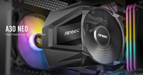 Antec A30 NEO CPU Air Cooler with 800 - 2000 RPM. 43.82 CFM max, 23.2 dB(A) 4 pin PWM. Performance CPU Cooler. TDP 125w. Intel AMD Antec A30 NEO CPU Air Cooler with 800 - 2000 RPM. 43.82 CFM max, 23.2 dB(A) 4 pin PWM. Performance CPU Cooler. TDP 125w. Intel AMD
