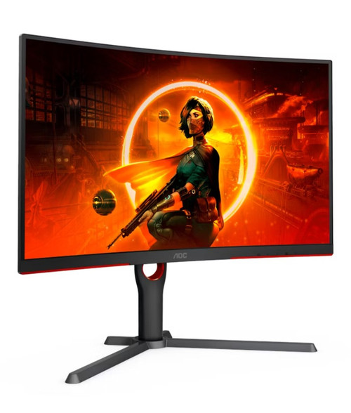 AOC 32' Curved 2K QHD 0.5ms, 180hz, HDR10,  VA, Adaptive Sync, 300 cd/m2, 1500R, HDMI 2.0 and DP 1.4.  VESA 100 x 100. Gaming Monitor