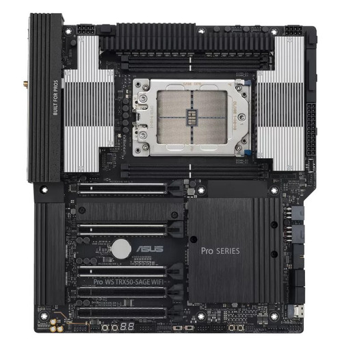 ASUS AMD PRO WS TRX50-SAGE WIFI CEB Workstation Motherboard, PCIe 5.0 x16, PCIe 5.0 M.2, 10Gb and 2.5Gb LAN, Multi-GPU support WIFI7 ASUS AMD PRO WS TRX50-SAGE WIFI CEB Workstation Motherboard, PCIe 5.0 x16, PCIe 5.0 M.2, 10Gb and 2.5Gb LAN, Multi-GPU support WIFI7