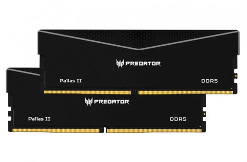 PREDATOR PALLASII DDR5 32GB Black 16GBx2 6000Mhz 1R8 CL32 Black Supports Intel XMP 3.0 and AMD EXPO CL32-38-38-76 1.35 V PREDATOR PALLASII DDR5 32GB Black 16GBx2 6000Mhz 1R8 CL32 Black Supports Intel XMP 3.0 and AMD EXPO CL32-38-38-76 1.35 V