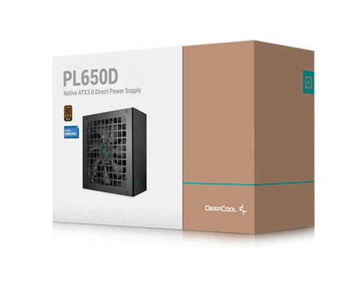 DeepCool PL650D 650W 80+ Bronze Certified Non-Modular ATX Power Supply(Direct Cable), 120mm Fan, DC to DC, ATX12V V3.0, 100,000 MTBF, 85% Efficiency DeepCool PL650D 650W 80+ Bronze Certified Non-Modular ATX Power Supply(Direct Cable), 120mm Fan, DC to DC, ATX12V V3.0, 100,000 MTBF, 85% Efficiency