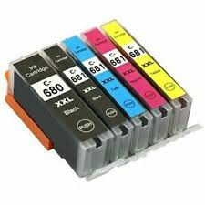 PREMIUM Compatible Canon CLI681XXL Value Pack (680bk, 681 B,C,M,Y)