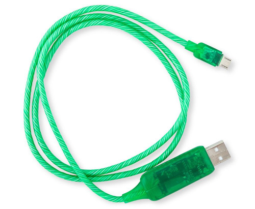 Astrotek 1m LED Light Up Visible Flowing Micro USB Charger Data Cable Green Charging Cord for Samsung LG Android Mobile Phone Astrotek 1m LED Light Up Visible Flowing Micro USB Charger Data Cable Green Charging Cord for Samsung LG Android Mobile Phone