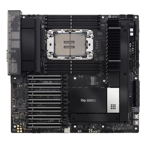 ASUS PRO WS W790E-SAGE SE Intel LGA4677 EEB Workstation Motherboard, PCIe 5.0 x16, M.2, Dual 10G LAN,USB 3.2 Gen 2x2 Type-C ASUS PRO WS W790E-SAGE SE Intel LGA4677 EEB Workstation Motherboard, PCIe 5.0 x16, M.2, Dual 10G LAN,USB 3.2 Gen 2x2 Type-C