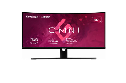 ViewSonic 34' Curved 3440x1440, 144Hz, 1500R , HDR10, Adaptive Sync, 2x HDMI, 2x DP, Speaker, VESA 100, VX3418-2KPC Office Gaming Ultra Wide Monitor ViewSonic 34' Curved 3440x1440, 144Hz, 1500R , HDR10, Adaptive Sync, 2x HDMI, 2x DP, Speaker, VESA 100, VX3418-2KPC Office Gaming Ultra Wide Monitor