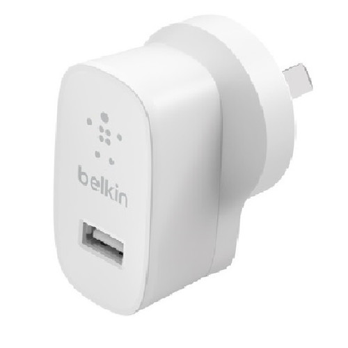 Belkin BoostCharge USB-A Wall Charger (12W) - White(WCA002auWH),Compatible with any USB-A devices,Lightweight Charger,Compact,Fast & Travel Ready,2YR Belkin BoostCharge USB-A Wall Charger (12W) - White(WCA002auWH),Compatible with any USB-A devices,Lightweight Charger,Compact,Fast & Travel Ready,2YR