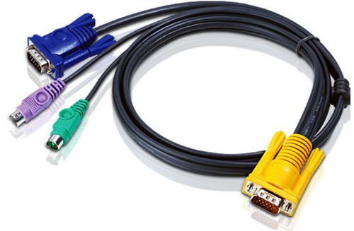 Aten KVM Cable 1.2m with VGA & PS/2 to 3in1 SPHD to suit CS7xE, CS13xx, CS17xxA, CS17xxi, CL5xxx, CL10xx, KL91xx, KN91xx Aten KVM Cable 1.2m with VGA & PS/2 to 3in1 SPHD to suit CS7xE, CS13xx, CS17xxA, CS17xxi, CL5xxx, CL10xx, KL91xx, KN91xx