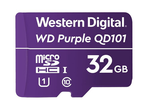 Western Digital WD Purple 32GB MicroSDXC Card 24/7 -25°C to 85°C Weather & Humidity Resistant Surveillance IP Camera DVR NVR Dash Cams Drones >16GB Western Digital WD Purple 32GB MicroSDXC Card 24/7 -25°C to 85°C Weather & Humidity Resistant Surveillance IP Camera DVR NVR Dash Cams Drones >16GB