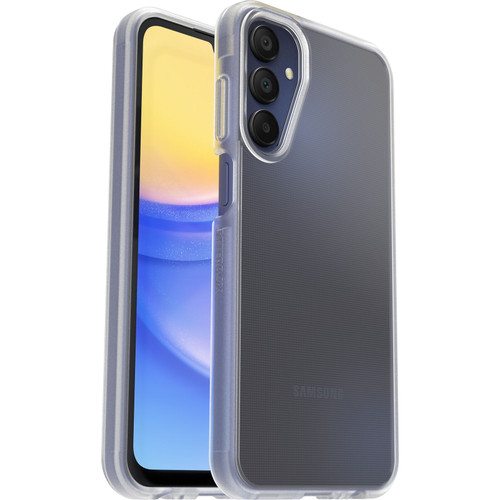 OtterBox React Samsung Galaxy A15 4G / A15 5G Case - Clear (77-95198), DROP+ Military Standard,Raised Edges,Hard Case, Wireless Charging Compatible OtterBox React Samsung Galaxy A15 4G / A15 5G Case - Clear (77-95198), DROP+ Military Standard,Raised Edges,Hard Case, Wireless Charging Compatible