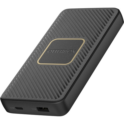 OtterBox Fast Charge Wireless Power Bank 10K mAh - Black (78-80639), Dual Ports (USB-C 18W & USB-A 18W), 10W QI Wireless, 15cm USB-C Cable, Sleek OtterBox Fast Charge Wireless Power Bank 10K mAh - Black (78-80639), Dual Ports (USB-C 18W & USB-A 18W), 10W QI Wireless, 15cm USB-C Cable, Sleek