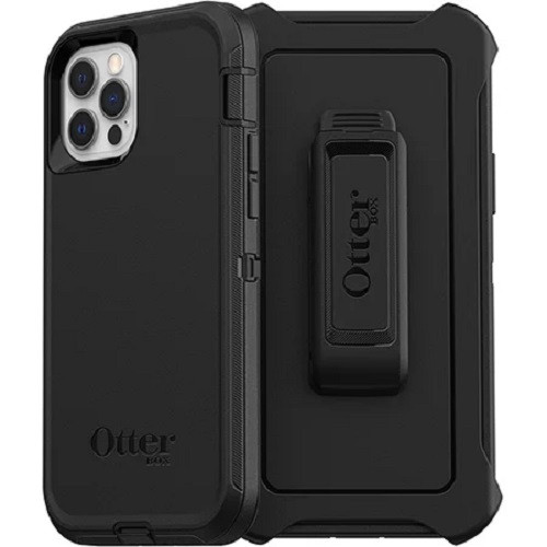 OtterBox Defender Apple iPhone 12 / iPhone 12 Pro Case Black - (77-65401), DROP+ 4X Military Standard,Multi-Layer,Included Holster,Raised Edges,Rugged OtterBox Defender Apple iPhone 12 / iPhone 12 Pro Case Black - (77-65401), DROP+ 4X Military Standard,Multi-Layer,Included Holster,Raised Edges,Rugged