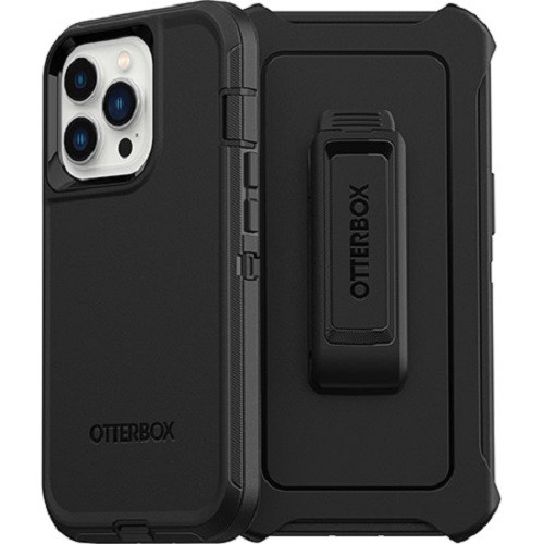 OtterBox Defender Apple iPhone 13 Pro Case Black - (77-83422), DROP+ 4X Military Standard, Multi-Layer, Included Holster, Raised Edges, Rugged OtterBox Defender Apple iPhone 13 Pro Case Black - (77-83422), DROP+ 4X Military Standard, Multi-Layer, Included Holster, Raised Edges, Rugged