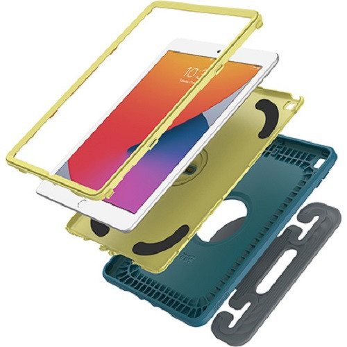 OtterBox EasyGrab Apple iPad (10.2') (9th/8th/7th Gen) Case Galaxy Runner Blue (Blue/Green) - (77-81187), Antimicrobial, Rugged Protection OtterBox EasyGrab Apple iPad (10.2') (9th/8th/7th Gen) Case Galaxy Runner Blue (Blue/Green) - (77-81187), Antimicrobial, Rugged Protection