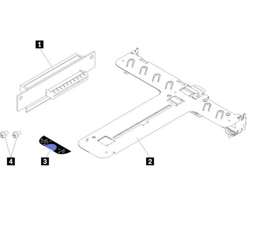 Lenovo ThinkSystem SR250/SR150 PCIe x16/x8 Riser Lenovo ThinkSystem SR250/SR150 PCIe x16/x8 Riser
