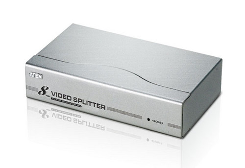 Aten Video Splitter 8 Port VGA Splitter 350Mhz, 1920x1440@60Hz, Cascadable to 3 levels (Up to 512 Outputs) Aten Video Splitter 8 Port VGA Splitter 350Mhz, 1920x1440@60Hz, Cascadable to 3 levels (Up to 512 Outputs)