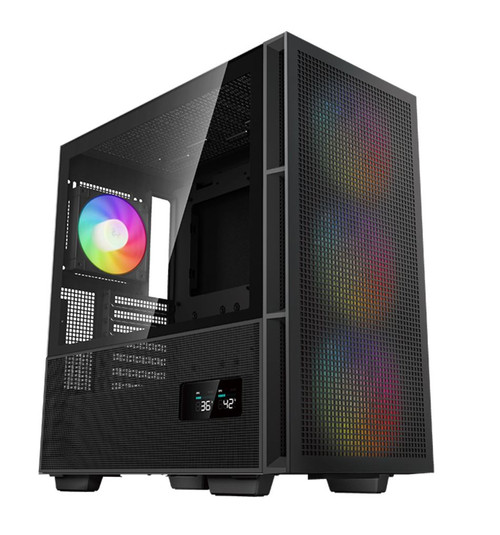 DeepCool CH560 DIGITAL High Airflow Mid-Tower Case, Mini-ITX/ Micro-ATX/ ATX/ E-ATX, Magnetic Hybrid Mesh,Tempered Glass, 3 Pre-Installed 140mm ARGB F DeepCool CH560 DIGITAL High Airflow Mid-Tower Case, Mini-ITX/ Micro-ATX/ ATX/ E-ATX, Magnetic Hybrid Mesh,Tempered Glass, 3 Pre-Installed 140mm ARGB F