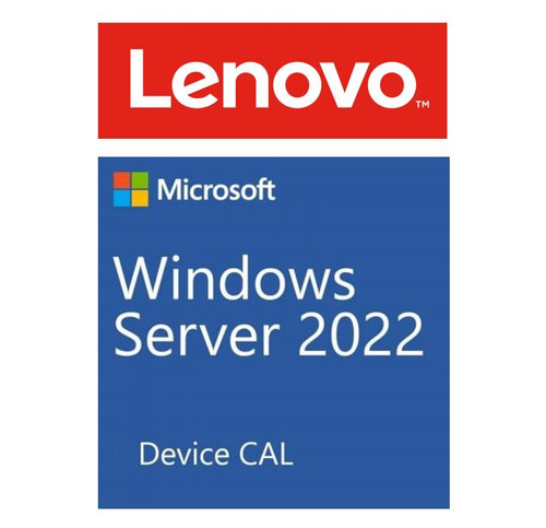 Lenovo Microsoft Windows Server 2022 CAL (5 Device) ST50 / ST250 / SR250 / ST550 / SR530 / SR550 / SR650 / SR630 Lenovo Microsoft Windows Server 2022 CAL (5 Device) ST50 / ST250 / SR250 / ST550 / SR530 / SR550 / SR650 / SR630