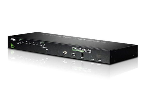 Aten Rackmount KVM Switch 8 Port VGA PS/2-USB, 2x Custom KVM Cables Included, Broadcast Mode, Daisy Chainable for up to 256 Devices Aten Rackmount KVM Switch 8 Port VGA PS/2-USB, 2x Custom KVM Cables Included, Broadcast Mode, Daisy Chainable for up to 256 Devices