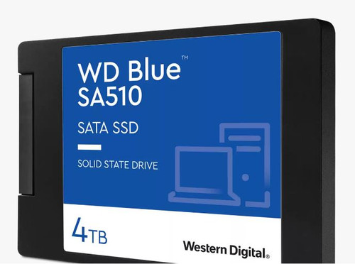 Western Digital WD Blue 4TB 2.5' SATA SSD 560R/530W MB/s 95K/82K IOPS 600TBW 1.75M hrs MTBF 3D NAND 7mm 5yrs Wty Western Digital WD Blue 4TB 2.5' SATA SSD 560R/530W MB/s 95K/82K IOPS 600TBW 1.75M hrs MTBF 3D NAND 7mm 5yrs Wty